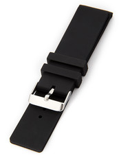 Unisex silikónový čierny remienok k hodinkám SC-04A