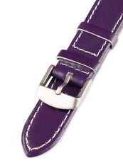 Unisex kožený fialový remienok k hodinkám W-00-H
