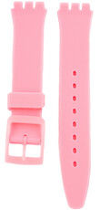 Unisex ružový silikónový remienok pro hodinky Swatch