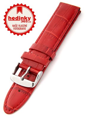 Unisex kožený červený remienok k hodinkám HYP-01-OPERA