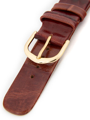 Dámsky kožený červený remienok k hodinkám W-414-E