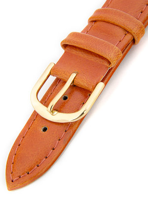 Dámsky kožený oranžový remienok k hodinkám R1-OR2