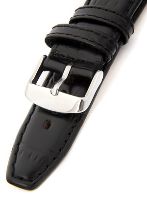Pánsky kožený čierny remienok k hodinkám M-8-A