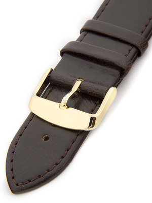 Pánsky kožený hnedý remienok k hodinkám W-405-B