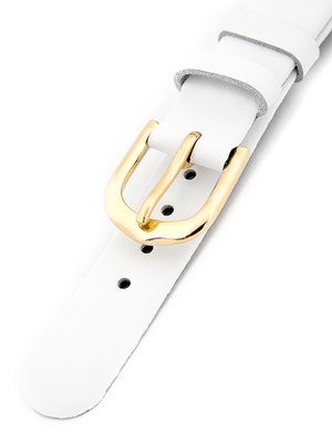 Dámsky kožený biely remienok k hodinkám 2015-B1