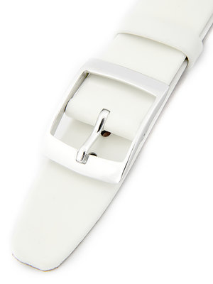 Dámsky kožený biely remienok k hodinkám ZRC-WH1