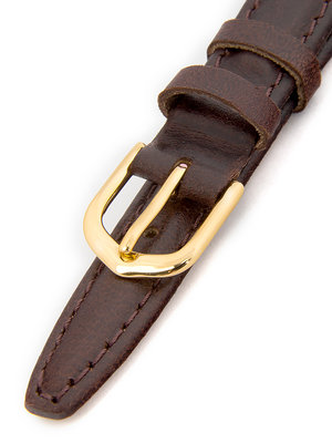 Dámsky kožený hnedý remienok k hodinkám K-5-B
