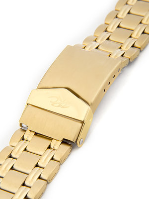Unisex kovový zlatý náramok na hodinky ZRC-001