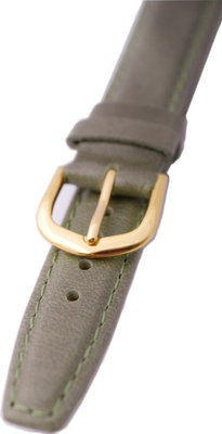 Dámsky kožený khaki remienok k hodinkám A-51-D