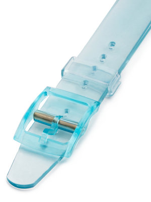 Dámsky plastový modrý remienok k hodinkám SWATCH-BLUE
