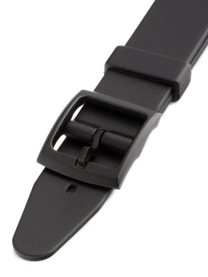 Unisex plastový čierny remienok k hodinkám P012