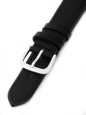 Unisex koženkový černý řemínek k hodinkám R4-BK1