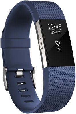 Fitbit Charge 2 Blue Silver - Large FB407SBUL-EU