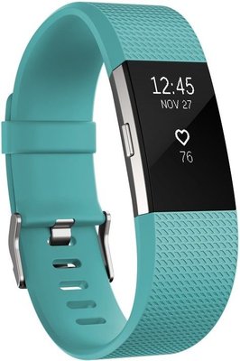 Fitbit Charge 2 Teal Silver - Small FB407STES-EU
