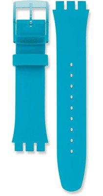 Unisex modrý silikónový remienok k hodinkám Swatch ASUOL700