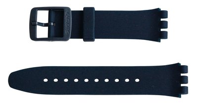 Unisex modrý silikónový remienok k hodinkám Swatch ASUTN400