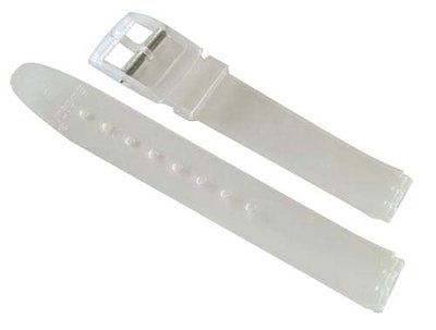 Unisex transparentný plastový remienok k hodinkám ASFK100