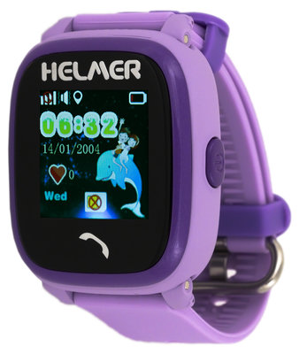 Helmer LK704 fialové s GPS lokátorem a dotykovým displejem