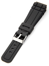 Unisex plastový čierny remienok k hodinkám P040