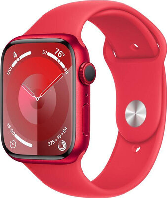Apple Watch Series 9 GPS + Cellular 45mm (PRODUCT)RED hliníkové púzdro s (PRODUCT)RED športovým remienkom - S/M