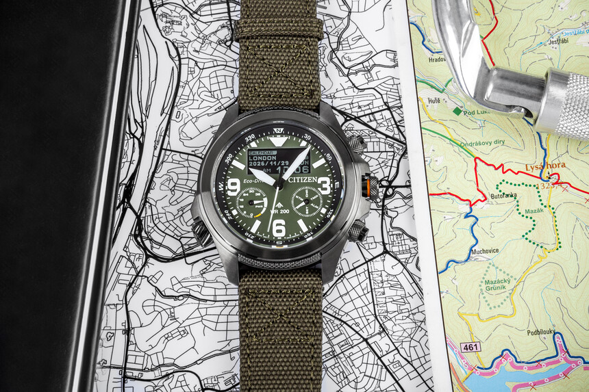 Citizen Promaster Land Eco-Drive JV1005-02W v zelené variantě.