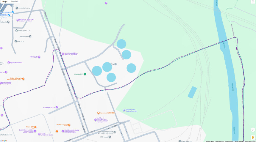 zelená (Huawei Watch GT 6 Pro), fialová (Garmin Tactix 8)
