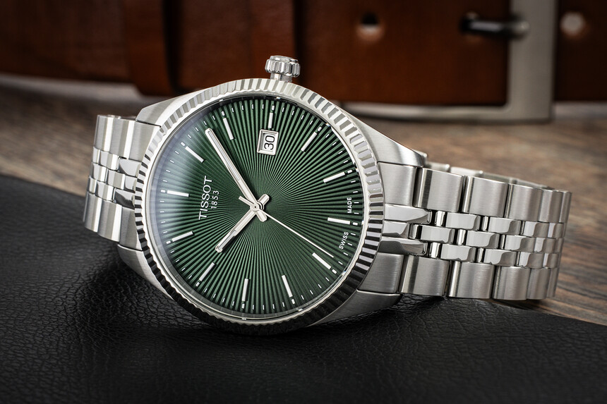 Model Tissot Ballade se zeleným číselníkem.