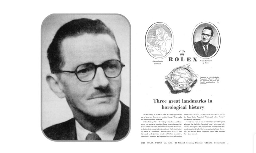 Reklama na hodinky Rolex Oyster Perpetual z roku 1956. Zdroj: www.prestige-watches.co.uk