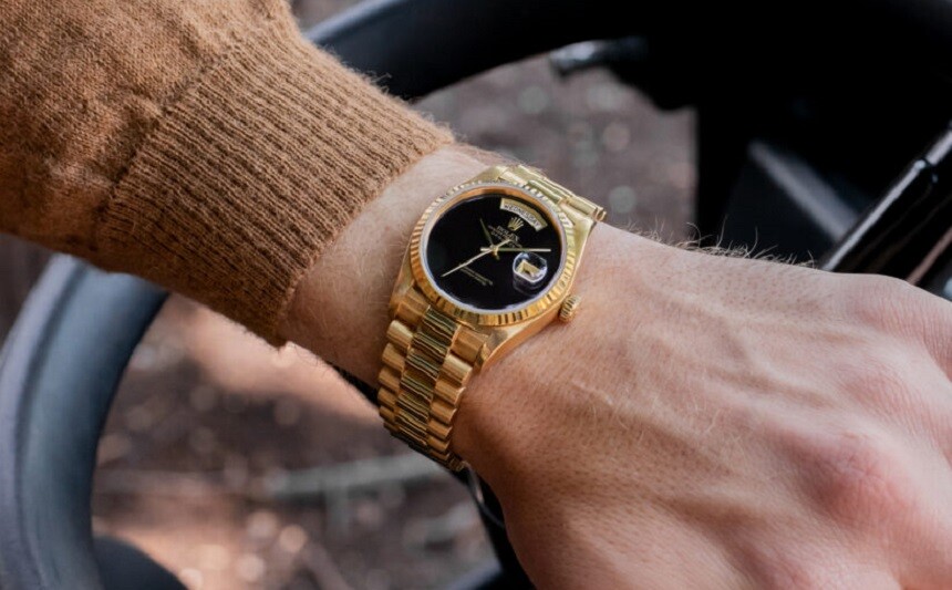 Rolex Day-Date s onyxovým číselníkem, foto: italianwatchspotter.com