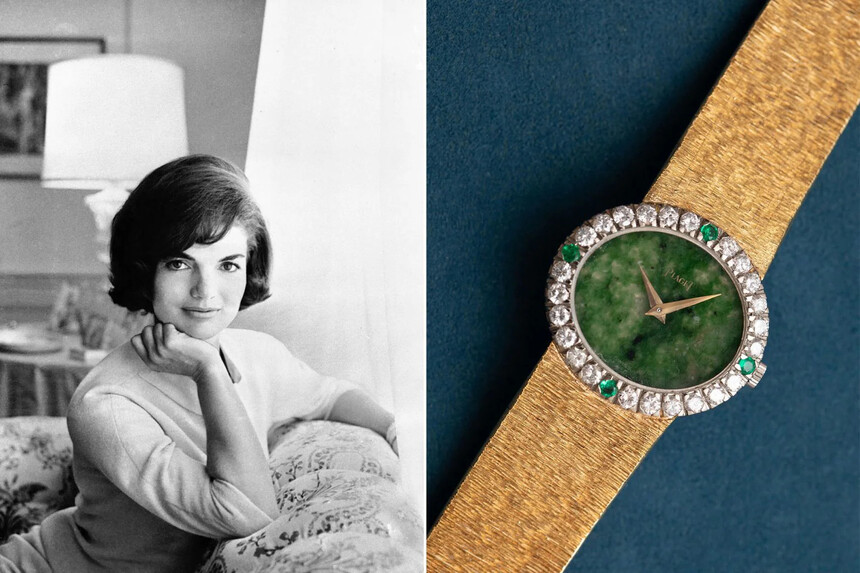 Jackie Kennedy mala Piaget s nefritovým číselníkom. Foto: crownandcaliber.com