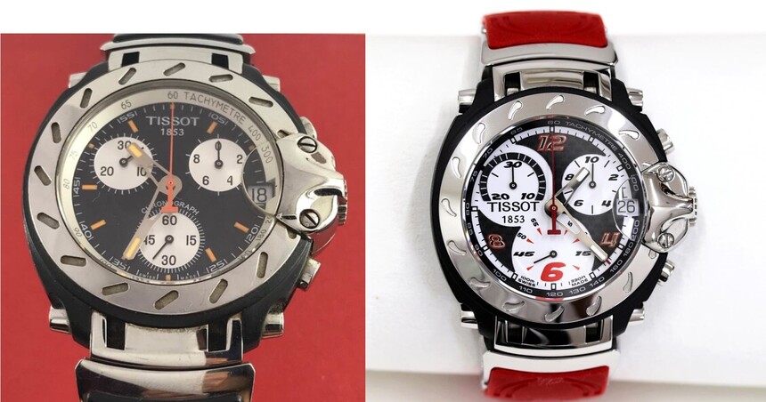 Prvý model Tissot T-Race z rokov 2003/4 a 2007.