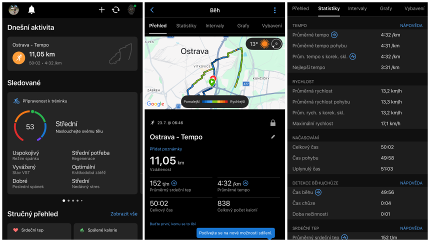 Aplikácia Garmin Connect