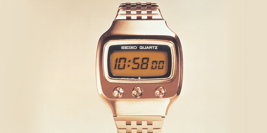 první lcd quartzové hodinky