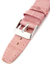 Dámsky kožený ružový remienok k hodinkám W-309-K