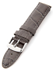 Unisex kožený šedý remienok k hodinkám HYP-01-GREY