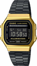 Casio Collection Vintage A168WEGB-1BEF Black & Gold Special Edition