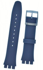 Unisex modrý silikónový remienok k hodinkám Swatch ASUON700