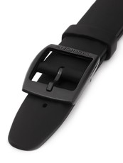 Unisex čierny silikónový remienok k hodinkám Swatch ASUYB001