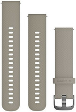 Silikónový remienok Garmin 20mm (pro Venu, Venu Sq, Venu Sq 2, Venu 2 plus aj.), béžový, Quick Release