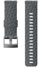 Silikónový remienok k hodinkám Suunto Spartan Sport, Spartan Sport Wrist HR/Baro a Suunto 9 Graphite/Gray M 24mm
