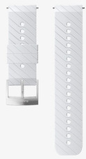 Silikónový remienok k hodinkám Suunto Spartan Sport, Spartan Sport Wrist HR/Baro a Suunto 9 White/Steel M 24mm