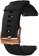 Silikónový remienok k hodinkám Suunto Spartan Sport WHR Black/Copper 24mm
