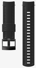Silikónový remienok k hodinkám Suunto Spartan Sport Wrist HR/Baro a Suunto 9 Black/Black M 24mm