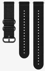 Textilný remienok k hodinkám Suunto Spartan Sport, Spartan Sport Wrist HR/Baro a Suunto 9 Black/Black M+L 24mm