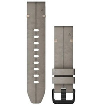 Kožený remienok Garmin 20mm, Shale Gray, QuickFit, 010-12876-00
