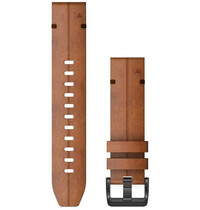 Kožený remienok Garmin 22mm, Chestnut, QuickFit, 010-12863-05