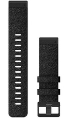 Remienok Garmin QuickFit 22mm, nylónový, čierny, čierna spona (Fenix 7/6/5, Epix 2 aj.)