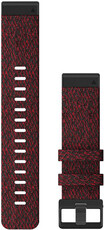 Nylonový popruh Garmin 22mm (pro Garmin Fenix 8/7/6 (47mm), Epix 2 aj.), červený V1, QuickFit