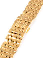 Pánský zlatý kovový náramek k hodinkám LUX-02