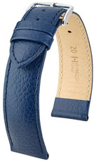 Tmavo modrý kožený remienok Hirsch Kansas L 01502080-2 (Teľacina)
